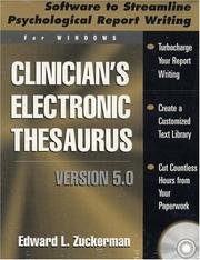 Cover of: Clinician's Electronic Thesaurus, Version 5.0: Software to Streamline Psychological Report Writing