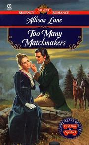 Too Many Matchmakers by Allison Lane