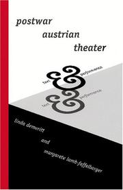 Cover of: Postwar Austrian Theater: Text and Performance (Studies in Austrian Literature, Culture, and Thought)