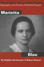 Cover of: Marietta Blau, Stars of Disintegration: Biography of a Pioneer of Particle Physics (Studies in Austrian Literature, Culture, and Thought)