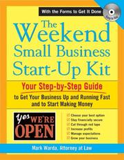 Cover of: The Weekend Small Business Start-Up Kit by Mark Warda