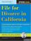 Cover of: File for Divorce in California, 6E (How to File for Divorce in California)