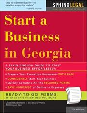 Cover of: How to Start a Business in Georgia by Mark Warda, Charles Robertson II