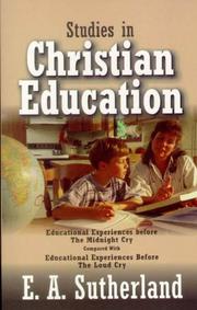 Cover of: Studies in Christian Education