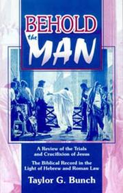 Cover of: Behold the Man