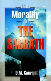 Cover of: The Morality of the Sabbath