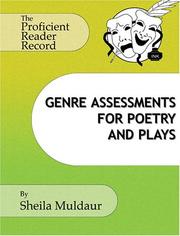 Cover of: The Proficient Reader Record: Genre Assessments for Poetry and Plays (Proficient Reader Record)