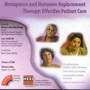 Cover of: Menopause and Hormone Replacement Therapy: Effective Patient Care