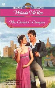 Cover of: Miss Chadwick's Champion