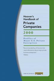 Cover of: Hoover's Handbook of Private Companies 2000