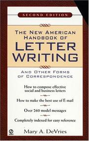 Cover of: The new American handbook of letter writing and other forms of correspondence