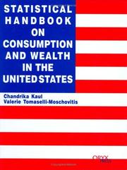 Cover of: Statistical Handbook on Consumption and Wealth in the United States: (Oryx Statistical Handbooks)