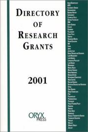 Cover of: Directory Of Research Grants 2001: (Directory of Research Grants)