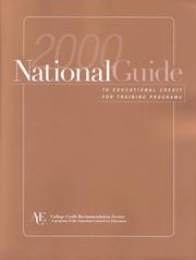 Cover of: 2000 National Guide to Educational Credit for Training Programs