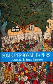 Cover of: Some Personal Papers by Joallen Bradham