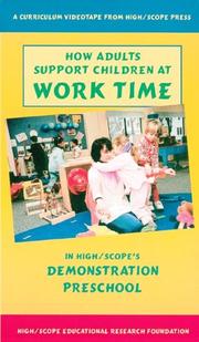 Cover of: How Adults Support Children at Work Time