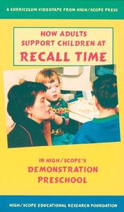 Cover of: How Adults Support Children at Recall Time