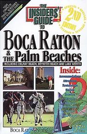 Cover of: Insiders' Guide to Boca Raton and Palm Beach