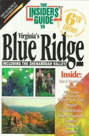 Cover of: The Insiders' Guide to Virginia's Blue Ridge (6th ed)