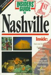Cover of: The Insiders' Guide to Nashville by Jeff Walter, Cindy Guier, Jeff Walter , Cindy Stooksbury Guier