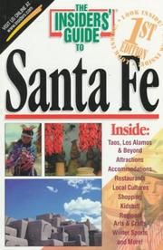Cover of: The Insiders' Guide to Santa Fe--1st Edition