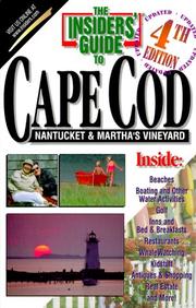 Cover of: The Insiders' Guide to Cape Cod, Nantucket, and Martha's Vineyard--4th Edition by Debi Boucher Stetson, Joe Peters