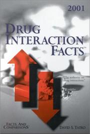 Cover of: Drug Interaction Facts 2001 (Drug Interaction Facts) by David S. Tatro