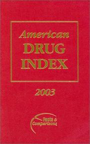 Cover of: American Drug Index 2003 (American Drug Index) by Norman F. Billups, Shirley M. Billips