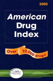 Cover of: American Drug Index 2005 (American Drug Index)