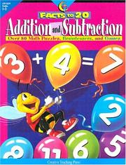 Cover of: Addition & Subtraction Facts to 20: Over 80 Puzzles and Games