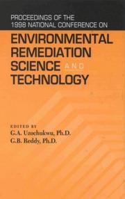 Cover of: National Conference of Environmental Remediation Science and Technology (1998: Greensboro, N.C.) | National Conference on Environmental Remediation Science and technolog