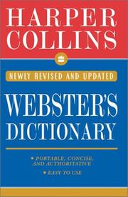 Cover of: Harper Collins Webster's dictionary.