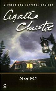 Cover of: N or M? (Tommy and Tuppence Mysteries) by Agatha Christie, Agatha Christie