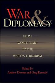 Cover of: War and Diplomacy: From World War I to the War on Terrorism