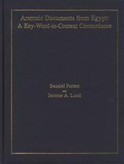 Cover of: Aramaic Documents from Egypt: A Key-Word-In-Context Concordance (Publications of the Comprehensive Aramaic Lexicon Project)