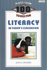 Cover of: More Than 100 Tools for Literacy in Today's Classroom