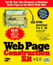 Cover of: Web Page Construction Kit 2.0