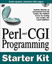 Cover of: Perl and Cgi Programming Starter Kit