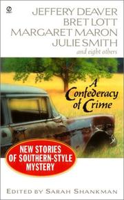 Cover of: A confederacy of crime by edited by Sarah Shankman.