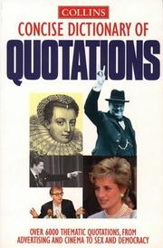 Cover of: Collins Concise Dictionary of Quotations by Harper Collins Publishers