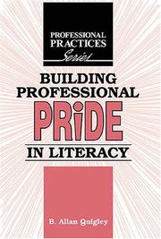 Cover of: Building Professional Pride in Literacy: A Dialogical Guide to Professional Development (Professional Practices in Adult Education and Lifelong Learning)