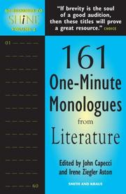 Cover of: 60 Seconds to Shine Volume IV: 221 One-minute Monologues from Literature