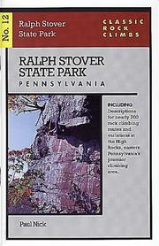 Cover of: Classic Rock Climbs No. 12: Ralph Stover State Park, Pennsylvania