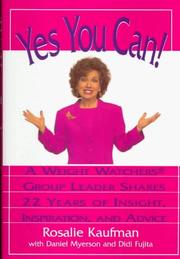 Cover of: Yes You Can by W. Kaufman, W. Kaufman