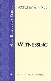 Cover of: Witnessing (New Believer's Series)