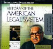 Cover of: History of the American Legal System by ABC-Clio Information Services