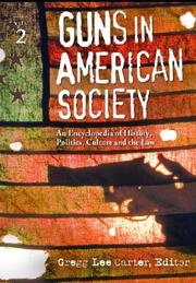 Cover of: Guns In American Society by Gregg Carter