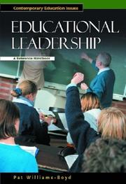 Cover of: Educational Leadership: A Reference Handbook (Contemporary Education Issues)