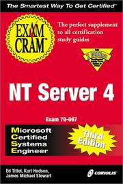 Cover of: MCSE NT Server 4 Exam Cram, Third Edition (Exam: 70-067)