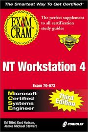 Cover of: MCSE NT Workstation 4 Exam Cram, Third Edition (Exam: 70-073)